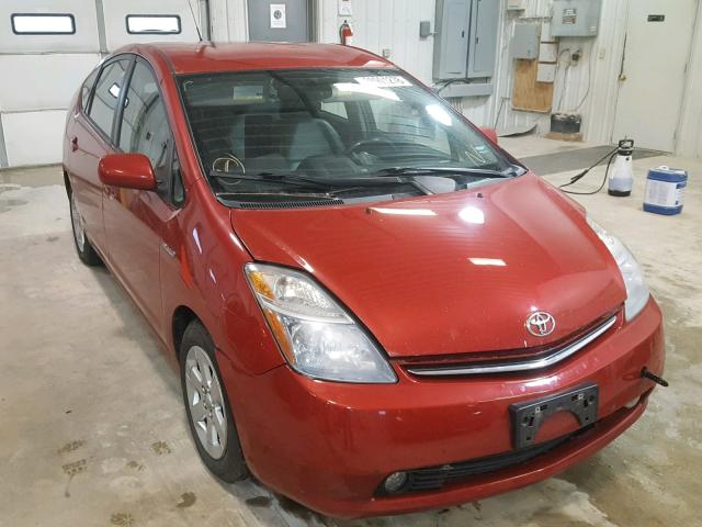 JTDKB20U983374912 - 2008 TOYOTA PRIUS RED photo 1