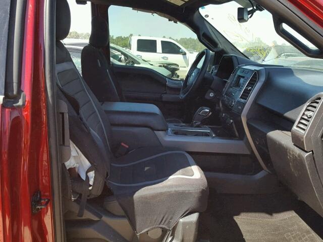 1FTEX1CP1GKE34264 - 2016 FORD F150 SUPER RED photo 5