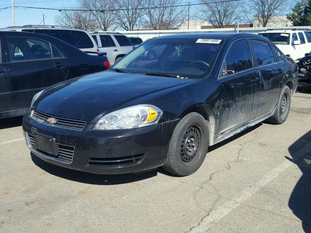 2G1WB57K091166666 - 2009 CHEVROLET IMPALA LS BLACK photo 2