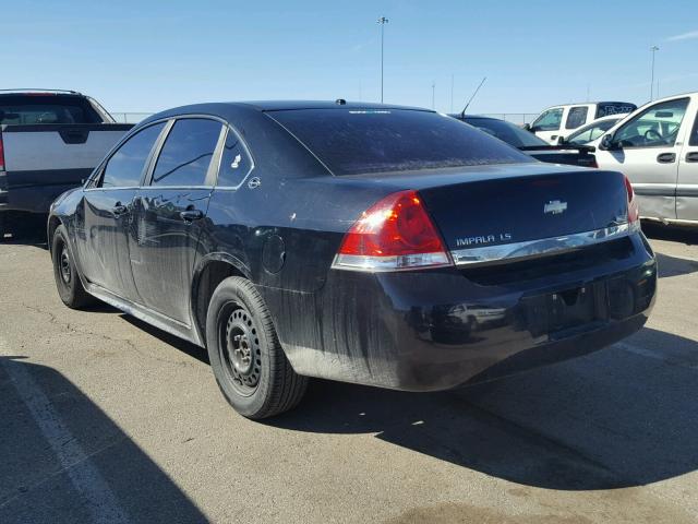 2G1WB57K091166666 - 2009 CHEVROLET IMPALA LS BLACK photo 3