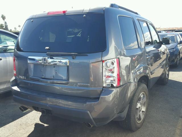 5FNYF3H90AB003599 - 2010 HONDA PILOT TOUR SILVER photo 4