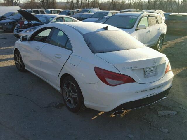 WDDSJ4GB8EN115692 - 2014 MERCEDES-BENZ CLA 250 4M WHITE photo 3