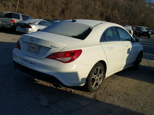 WDDSJ4GB8EN115692 - 2014 MERCEDES-BENZ CLA 250 4M WHITE photo 4