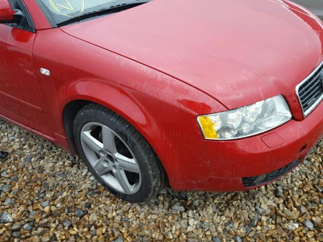 WAULC68E03A240149 - 2003 AUDI A4 1.8T QU RED photo 9