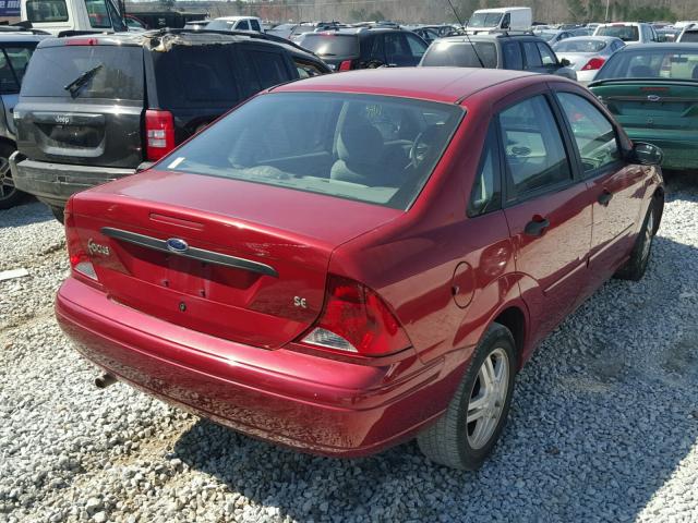 1FAFP34Z03W248420 - 2003 FORD FOCUS SE C RED photo 4