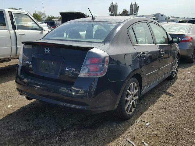 3N1CB61E28L664242 - 2008 NISSAN SENTRA SE- BLACK photo 4