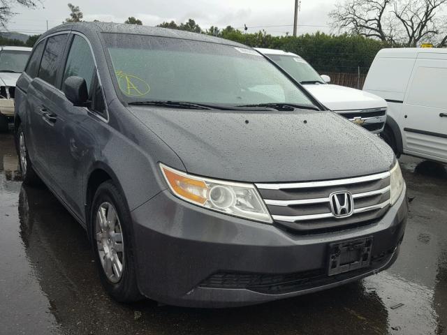 5FNRL5H2XBB059756 - 2011 HONDA ODYSSEY LX GRAY photo 1