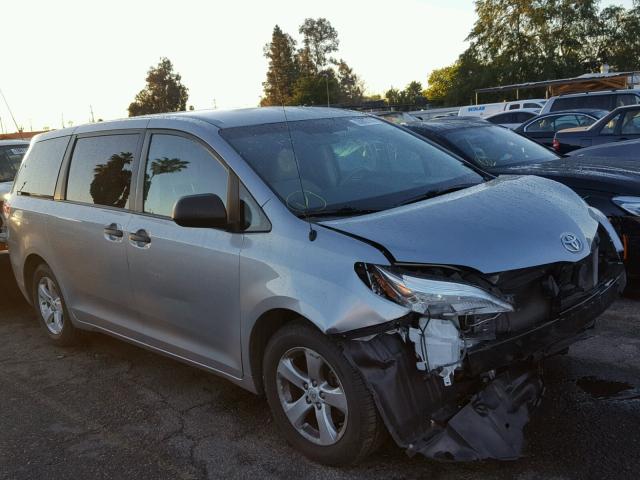 5TDZK3DC8ES428653 - 2014 TOYOTA SIENNA BAS GRAY photo 1