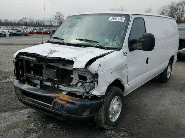 1FTNE1EWXEDA28012 - 2014 FORD ECONOLINE WHITE photo 2