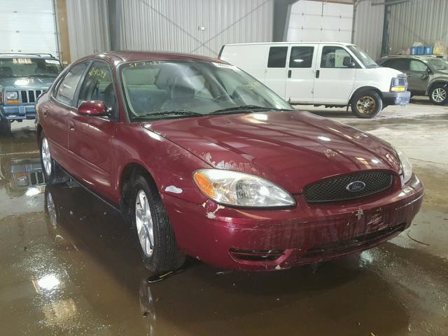 1FAFP56U95A296088 - 2005 FORD TAURUS SEL RED photo 1