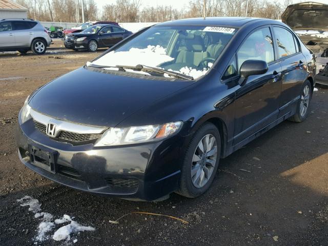 19XFA1F81BE025378 - 2011 HONDA CIVIC EX BLACK photo 2