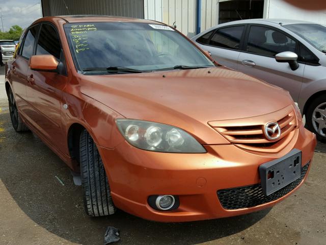 JM1BK143941135393 - 2004 MAZDA 3 HATCHBAC ORANGE photo 1