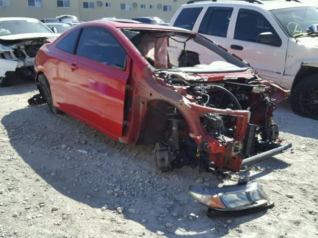 2HGFG12968H556880 - 2008 HONDA CIVIC EXL RED photo 1