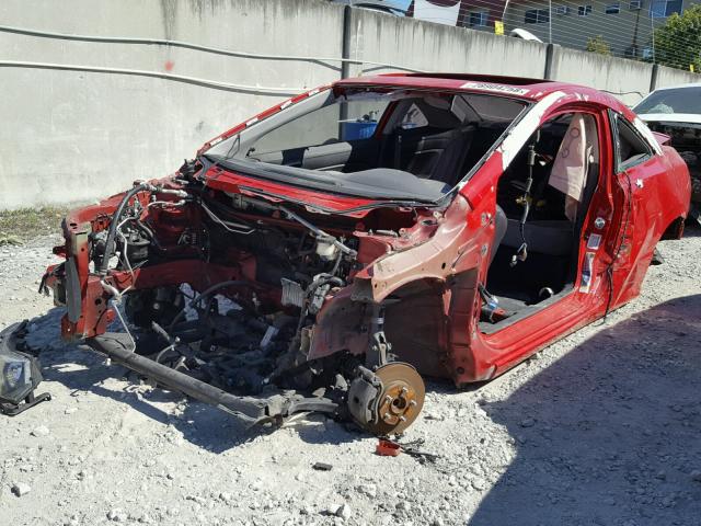 2HGFG12968H556880 - 2008 HONDA CIVIC EXL RED photo 2