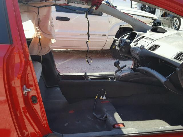 2HGFG12968H556880 - 2008 HONDA CIVIC EXL RED photo 5