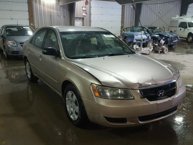 5NPET46CX7H284465 - 2007 HYUNDAI SONATA GLS GOLD photo 1