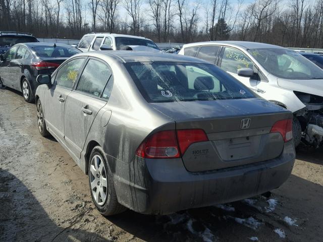 2HGFA16558H317653 - 2008 HONDA CIVIC LX SILVER photo 3