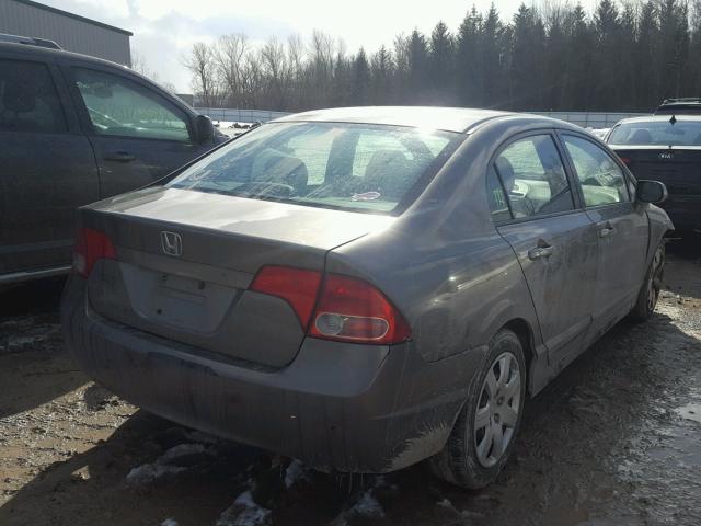 2HGFA16558H317653 - 2008 HONDA CIVIC LX SILVER photo 4