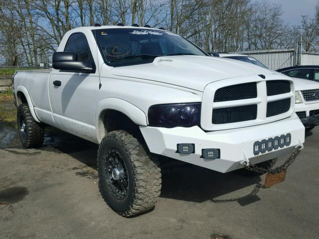 3D7KU26C04G101492 - 2004 DODGE RAM 2500 S WHITE photo 1