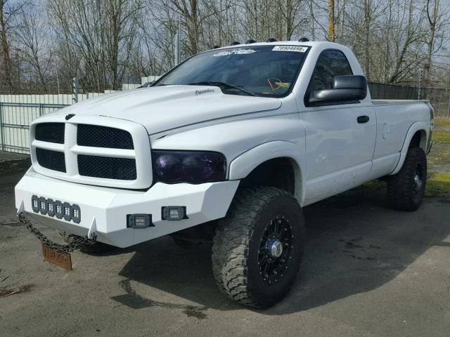 3D7KU26C04G101492 - 2004 DODGE RAM 2500 S WHITE photo 2