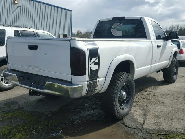 3D7KU26C04G101492 - 2004 DODGE RAM 2500 S WHITE photo 4