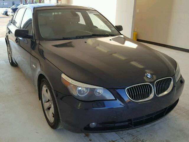 WBANE53567CK92609 - 2007 BMW 525 I BLUE photo 1