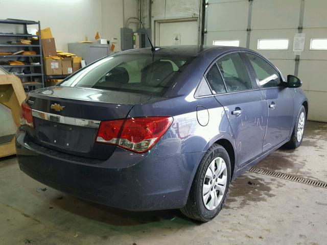 1G1PB5SH3D7161019 - 2013 CHEVROLET CRUZE LS BLUE photo 4