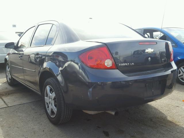 1G1AK58F287257676 - 2008 CHEVROLET COBALT LS BLUE photo 3