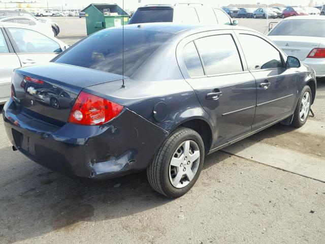 1G1AK58F287257676 - 2008 CHEVROLET COBALT LS BLUE photo 4