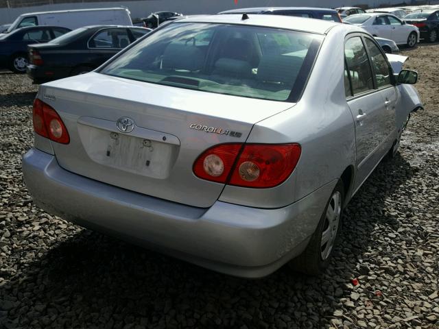 2T1BR32E47C836340 - 2007 TOYOTA COROLLA CE SILVER photo 4