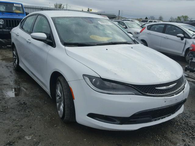 1C3CCCBB6FN695928 - 2015 CHRYSLER 200 S WHITE photo 1