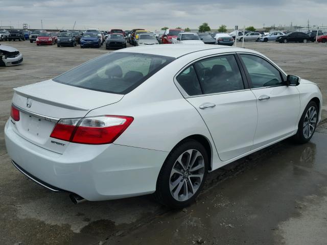 1HGCR2F54EA003682 - 2014 HONDA ACCORD SPO WHITE photo 4