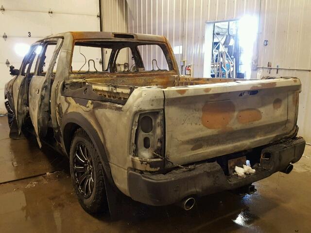 1C6RR7YT7HS763015 - 2017 RAM 1500 REBEL დამწვარი ფოტო 3