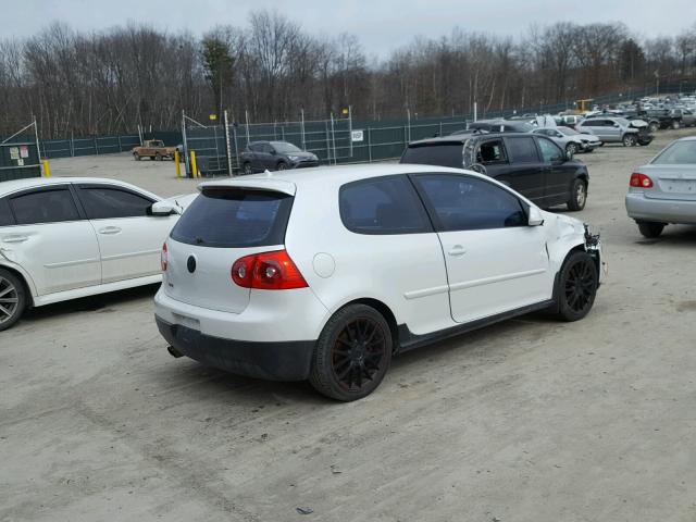 WVWEV71K66W153858 - 2006 VOLKSWAGEN NEW GTI WHITE photo 4