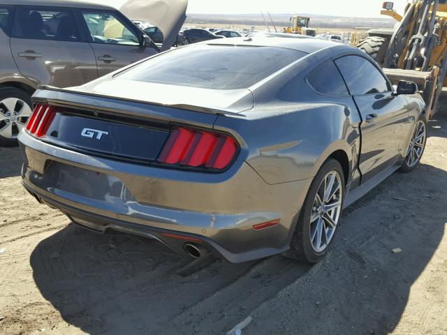 1FA6P8CF6F5435448 - 2015 FORD MUSTANG GT CHARCOAL photo 4