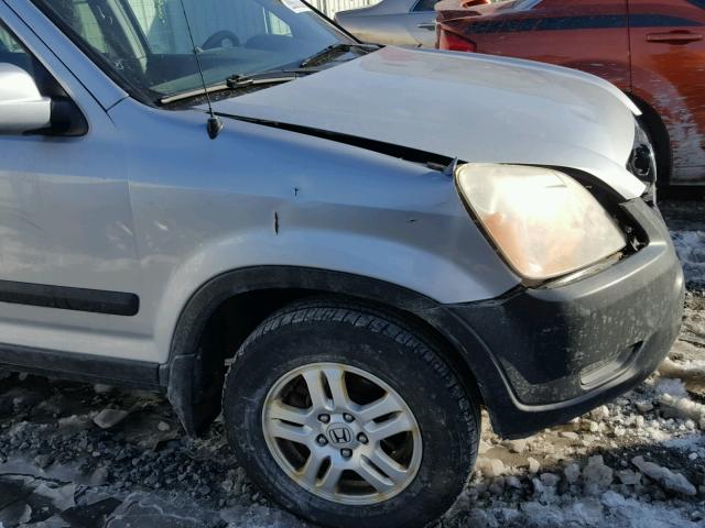 SHSRD78864U244797 - 2004 HONDA CR-V EX SILVER photo 9