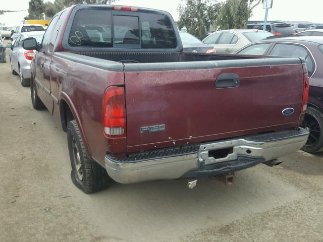 1FTEX17L0WNA04262 - 1998 FORD F150 BURGUNDY photo 3