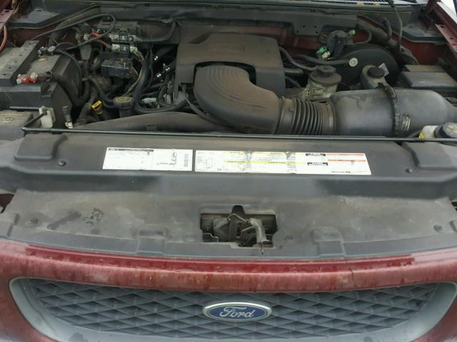 1FTEX17L0WNA04262 - 1998 FORD F150 BURGUNDY photo 7