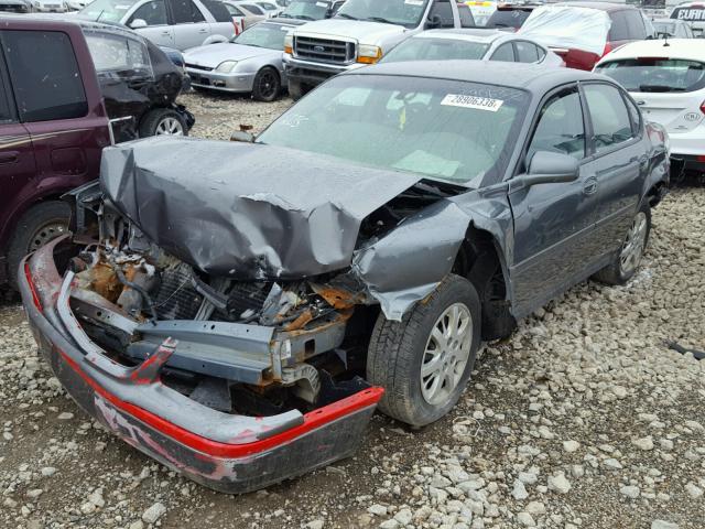 2G1WF52E759201480 - 2005 CHEVROLET IMPALA GRAY photo 2