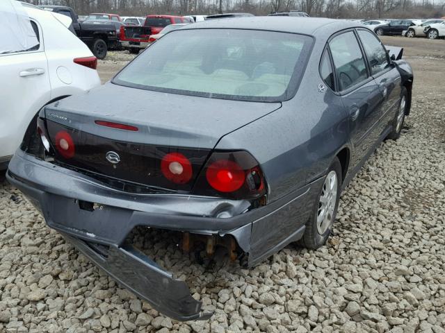 2G1WF52E759201480 - 2005 CHEVROLET IMPALA GRAY photo 4