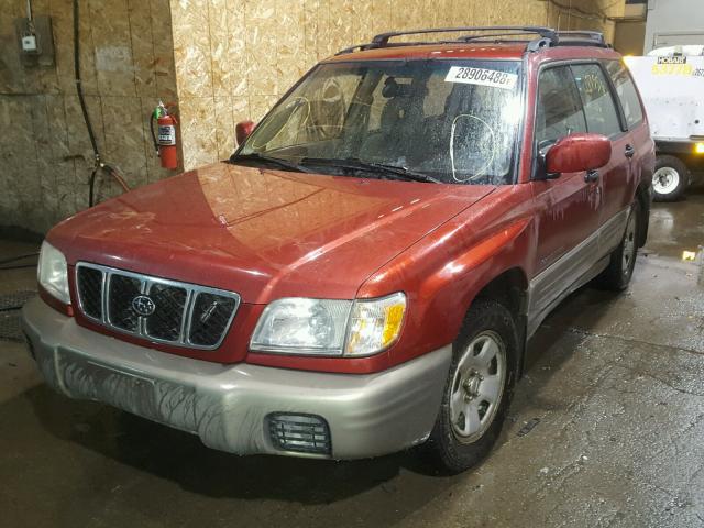 JF1SF65591G751871 - 2001 SUBARU FORESTER S Granate foto 2