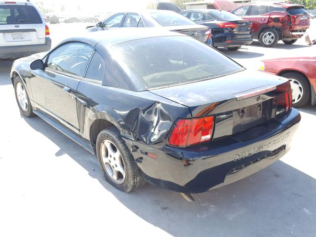 1FAFP40684F160444 - 2004 FORD MUSTANG BLACK photo 3