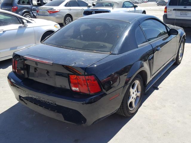 1FAFP40684F160444 - 2004 FORD MUSTANG BLACK photo 4