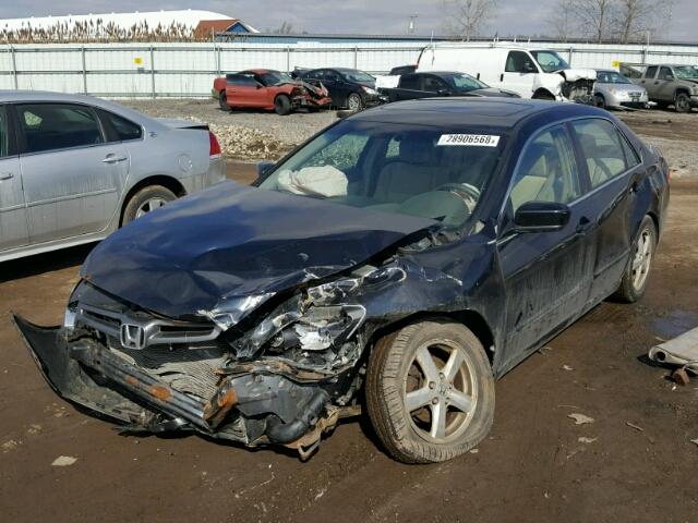 1HGCM56683A134118 - 2003 HONDA ACCORD EX BLACK photo 2