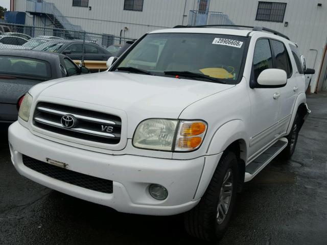 5TDBT48AX4S214193 - 2004 TOYOTA SEQUOIA LI WHITE photo 2