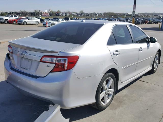 4T1BF1FK6DU682186 - 2013 TOYOTA CAMRY L SILVER photo 4