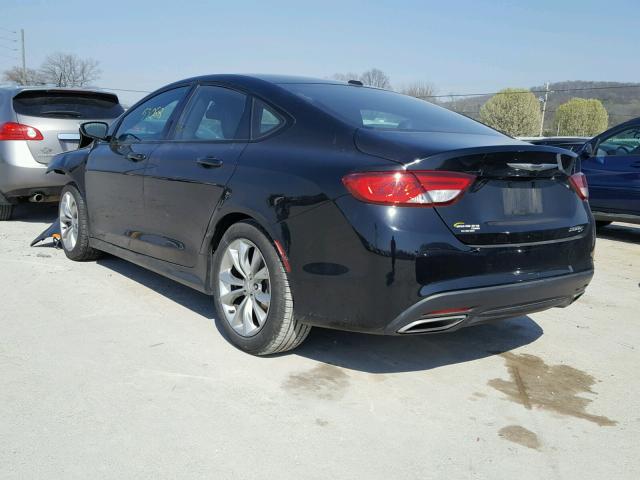 1C3CCCBG0FN517878 - 2015 CHRYSLER 200 S BLACK photo 3