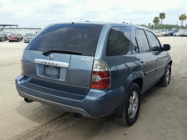 2HNYD18275H541451 - 2005 ACURA MDX BLUE photo 4