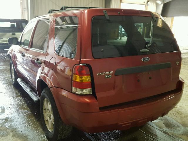 1FMYU93147KB34665 - 2007 FORD ESCAPE XLT RED photo 3