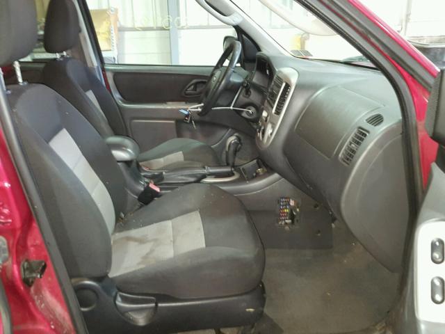 1FMYU93147KB34665 - 2007 FORD ESCAPE XLT RED photo 5